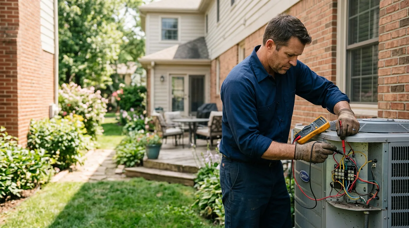 HVAC technician working near Bernardsville, NJ